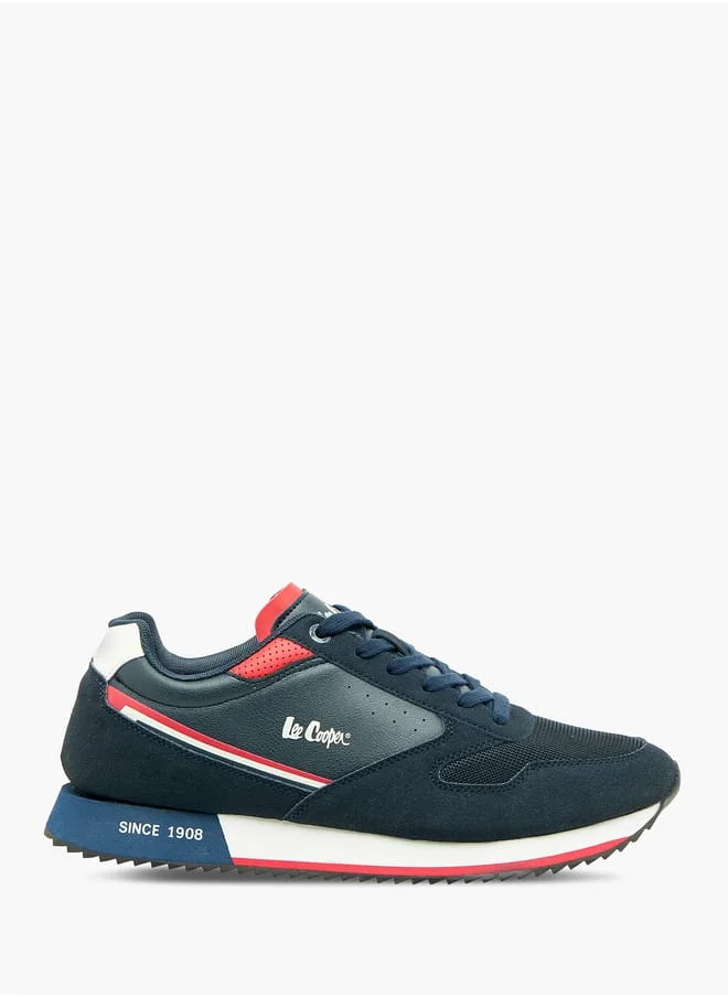Lee Cooper Mens Colourblock Lace-Up Sneakers