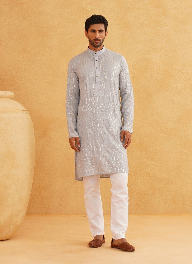 Sojanya قميص قطني نقي مزين بالخرز للرجال - Image 2