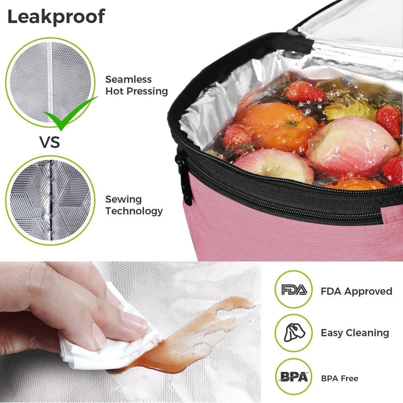 Hap Tim Insulated Lunch Bag - Pink - Image 3