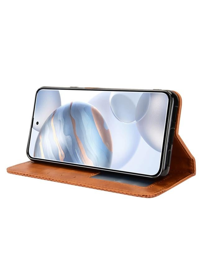 S-TOP Case For Cubot X50 Magnetic Buckle Retro Texture Leather Phone Case - Image 4