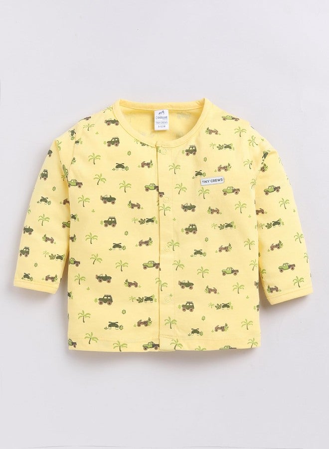 Dollar Junior Tiny Crews Baby Boys T-Shirt Pant Set - Yellow, 12-24M - Image 2