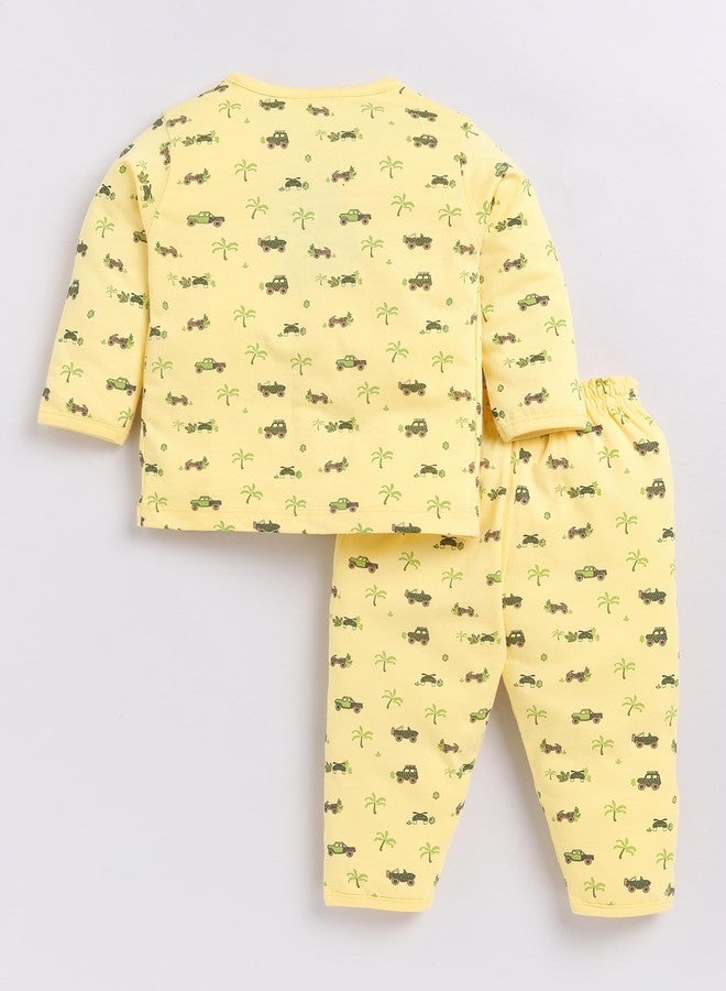 Dollar Junior Tiny Crews Baby Boys T-Shirt Pant Set - Yellow, 12-24M - Image 4