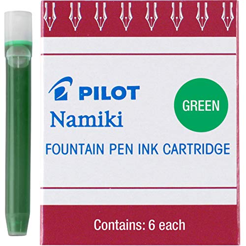 PILOT Namiki IC50 Fountain Pen Ink Cartridges, Green, 6-Pack (69003) - Image 4