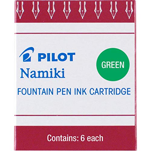 PILOT Namiki IC50 Fountain Pen Ink Cartridges, Green, 6-Pack (69003) - Image 2