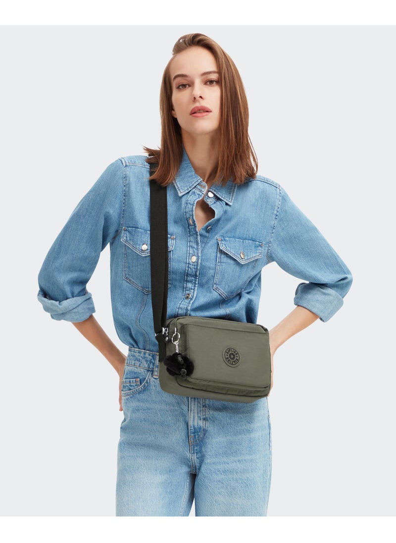kipling - Abanu M Versatile Medium Crossbody with Adjustable Shoulder Strap Green Moss - Image 1
