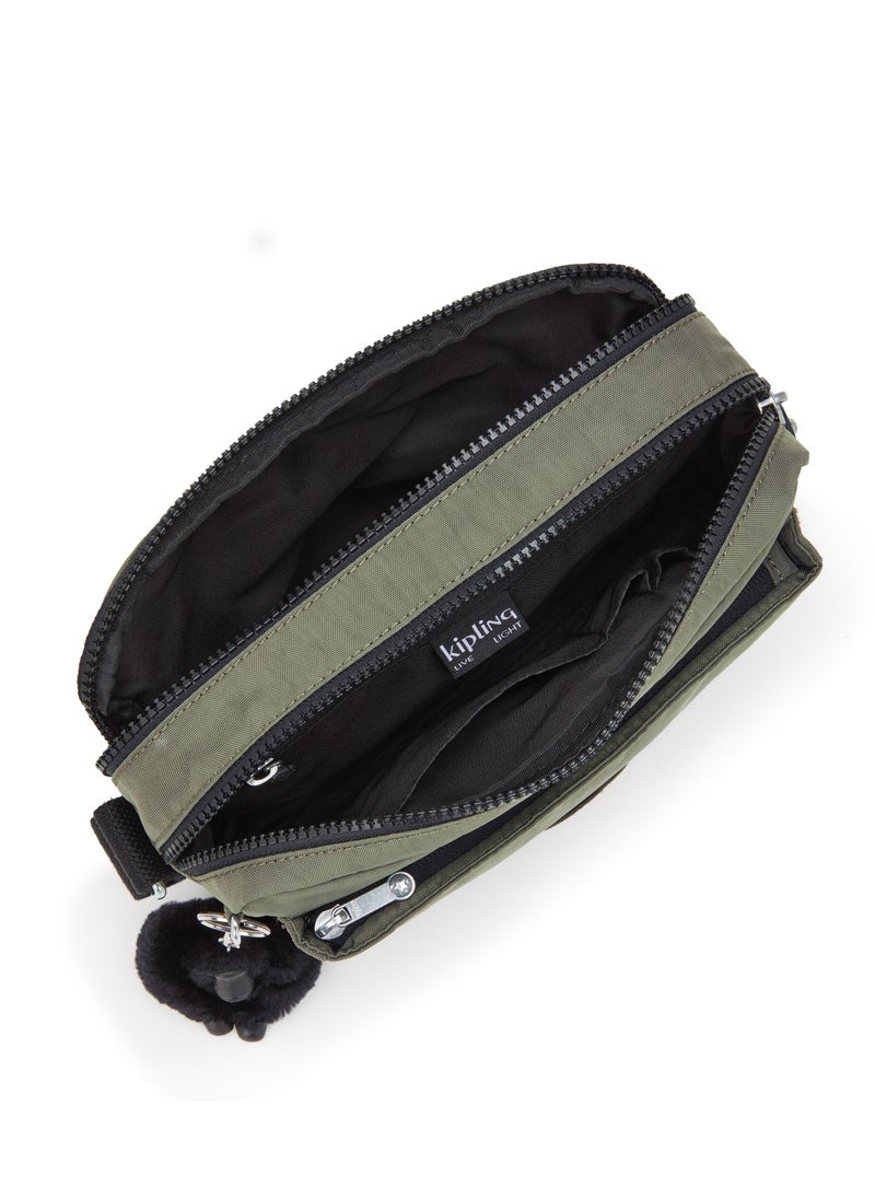 kipling - Abanu M Versatile Medium Crossbody with Adjustable Shoulder Strap Green Moss - Image 1