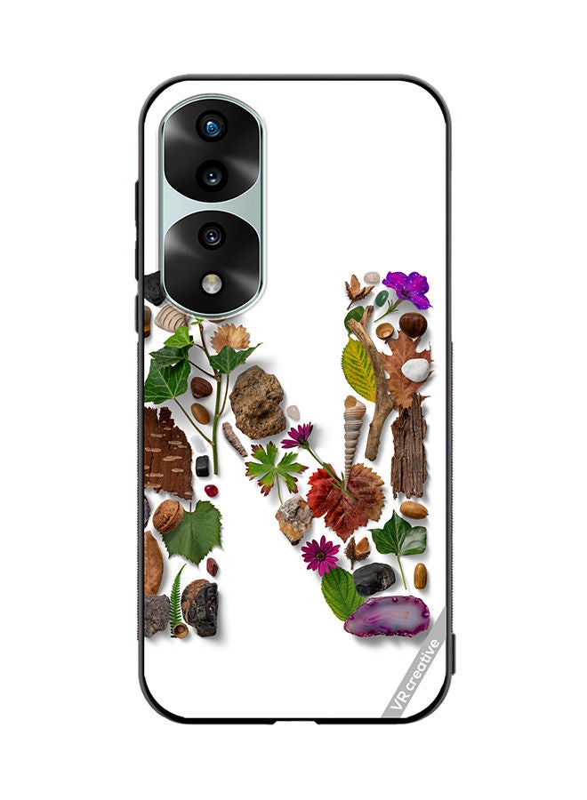 VR CREATIVE Protective Case Cover For Honor 70 Pro Alphabet N Design Multicolour - Image 1