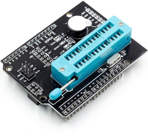 Arduino Avr Isp Programming Shield Expansion Card Zif Socket
