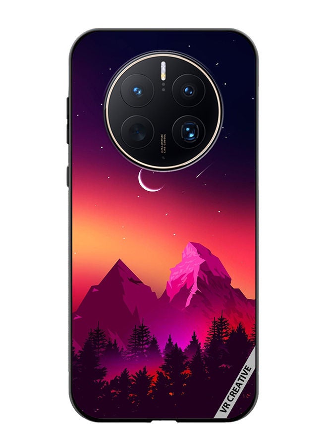 VR CREATIVE Protective Case Cover For Huawei Mate 50 Pro Moon Night Design Multicolour - Image 1