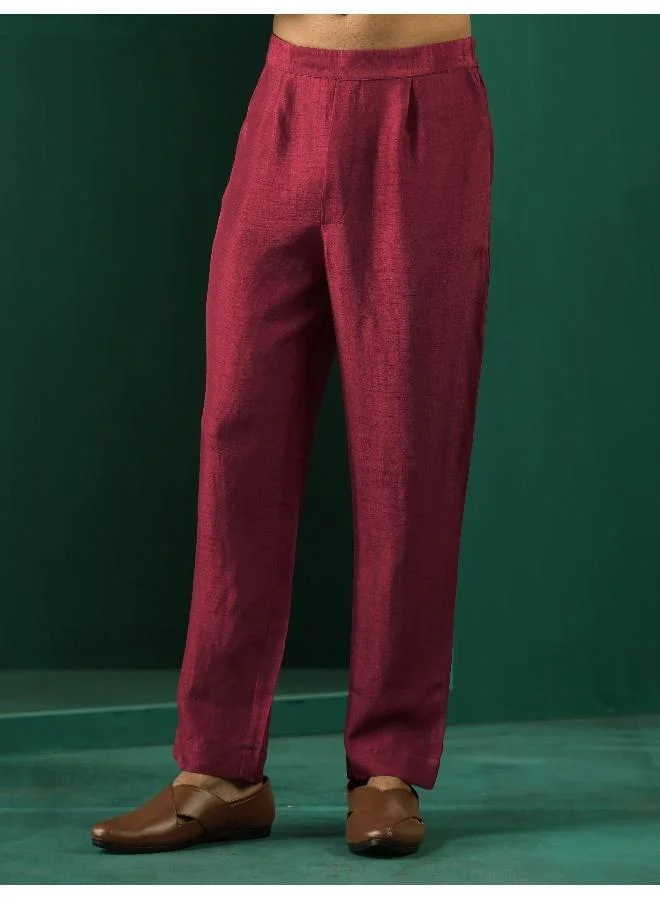 trueBrowns trueBrowns Men's Purple Silk Co-ord Set