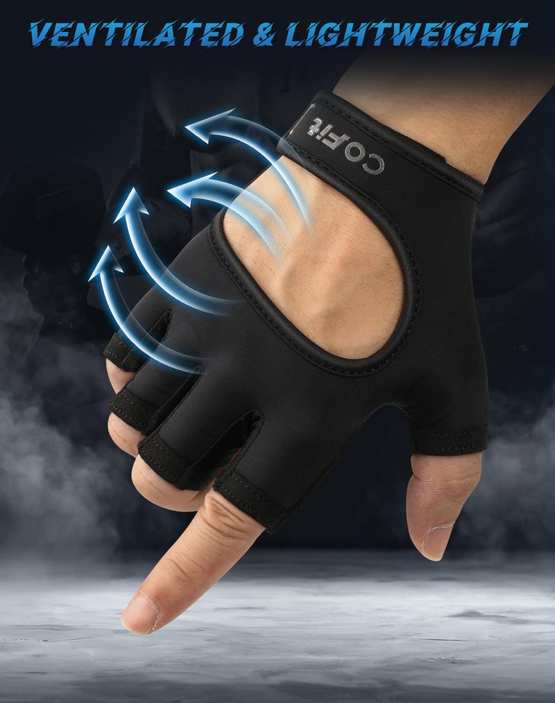 COFIT Breathable Workout Gloves, Antislip Weight Lifting Gym Gloves for Men Women, Superior Grip & Palm Protection for Weightlifting, Fitness, Exercise, Training - Image 2