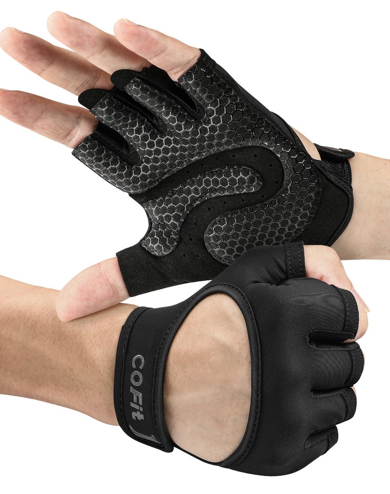 COFIT Breathable Workout Gloves, Antislip Weight Lifting Gym Gloves for Men Women, Superior Grip & Palm Protection for Weightlifting, Fitness, Exercise, Training - Image 1