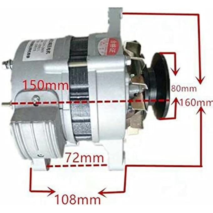 OLONETO Alternator 220v1300W Permanent Magnet Synchronous Generator Low Speed Permanent Magnet Constant Voltage Alternator Small Pure Copper Core Household Alternator - Image 3