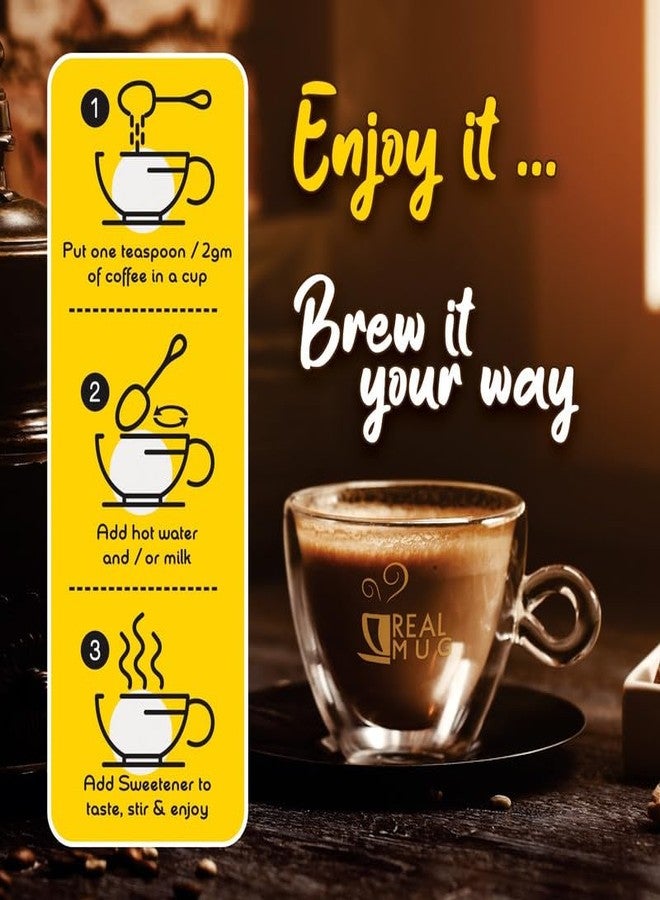 Real Mug قهوة ريل ماج سريعة التحضير (٥٠ جم) | مزيج فاخر من حبوب قهوة أرابيكا ١٠٠٪ الكلاسيكية | قهوة ساخنة وباردة | مذاق غني وناعم | إسبريسو، لاتيه، وكابتشينو | قهوة سريعة التحضير غنية بالنكهة (لاتيه إيرلندي) - Image 5