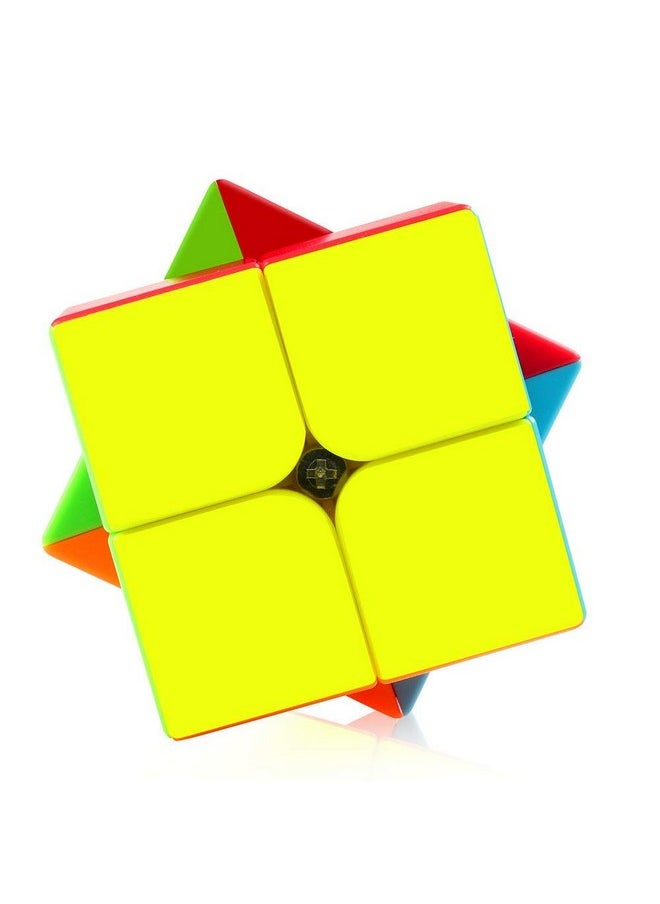 D ETERNAL - Stickerless Cube Set Of 2X2 And Stickered Silver Mirror Puzzle Cubes Combo (2X2 Cube +Mirror Cube) For 14 Years And Up, Teen - Image 1