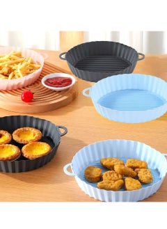 Y&D Air Fryer Silicone Pot, 2Pcs Liners Round Food Safe Reusable Non-Stick Easy Cleaning Basket For Oven, Replacement for Parchment Liner Paper  - Image 3