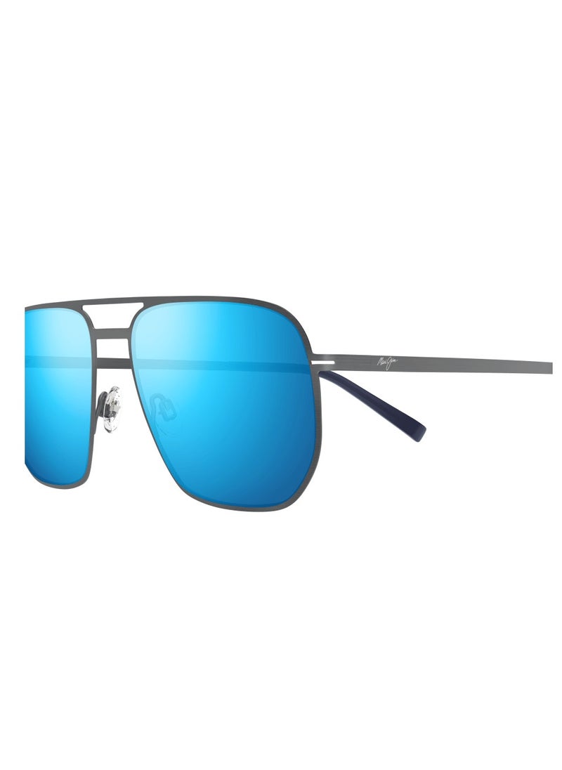 MAUI JIM Maui Jim Shark's Cove 605-03 Unisex Polarized Aviator Sunglasses – 55 mm Lens Size  - Image 3