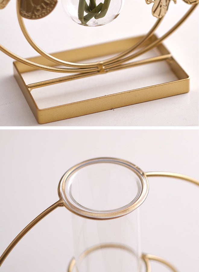 هومستر ديكور المنزل الحديث فراشة نمط Terrarium الزهرية,الحديد الفن الزهرية,اختبار أنبوب الزهرية لمصنع الهيدروبونيك,الزهرية الهندسية Terrarium الزهرية للمطبخ المنزلي مكتب الجدول أعلى ديكور رف الكتب الأجسام الزخرفية - Image 4