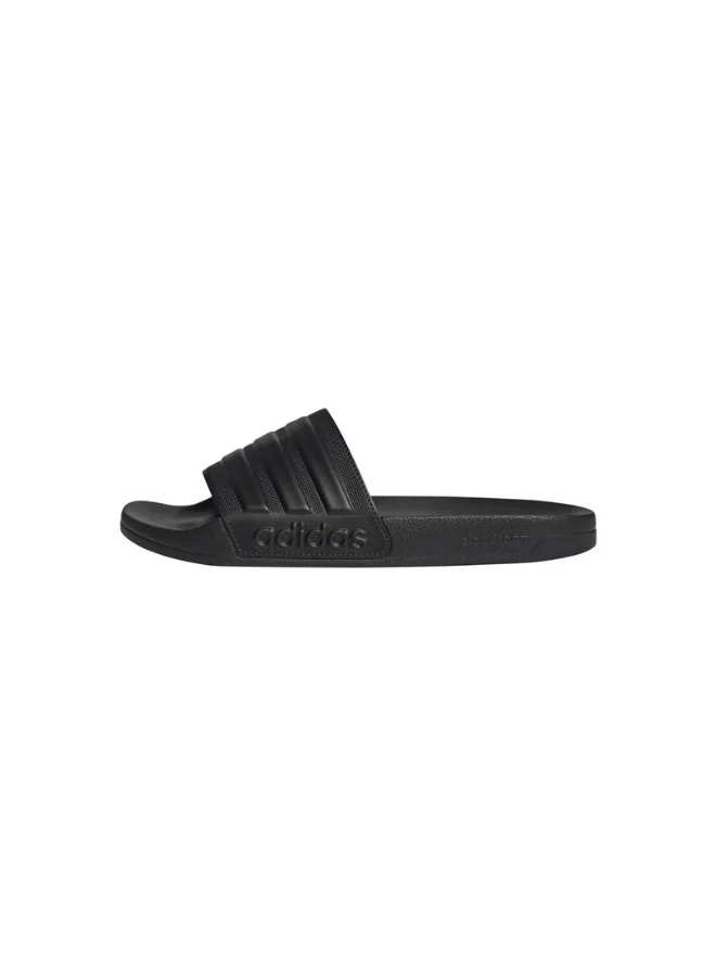 adidas أديليت شاور سلايدز رياضية سوداء للجنسين 4