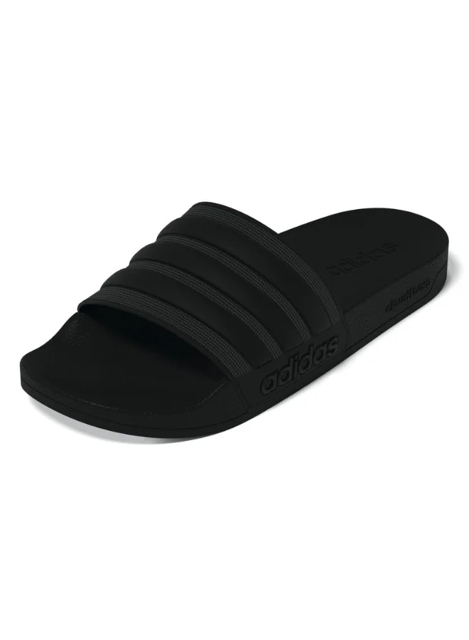 adidas أديليت شاور سلايدز رياضية سوداء للجنسين 4