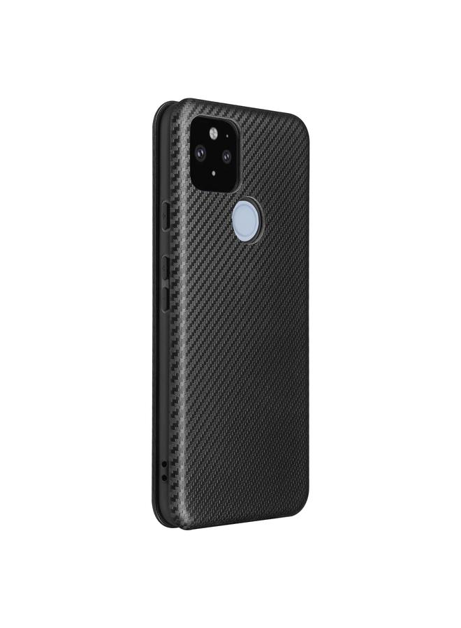 S-TOP Case For Google Pixel 5a 5G Carbon Fiber Texture Horizontal Flip TPU + PC + PU Leather Case with Card Slot - Image 3