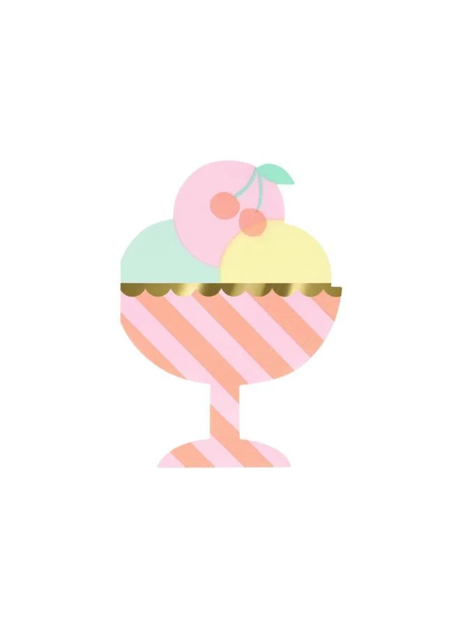 Meri Meri Ice Cream Sundae Napkins