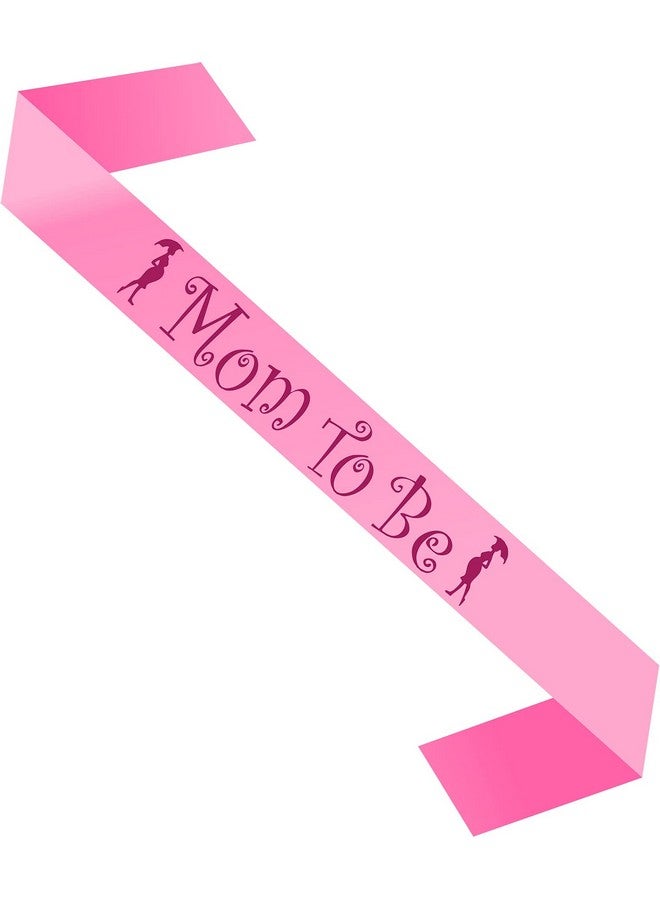 Yey Props and Decoration Combo Set (3 pcs) Mom to Be Sash + Badge & Dad to Be Badge for Party and Decoration (Pink and Blue Color) - Image 3