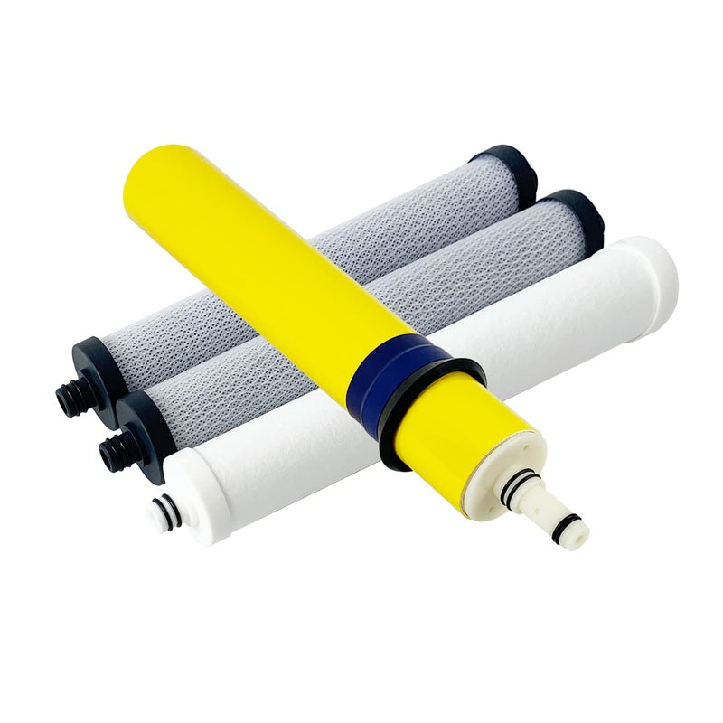 FILSADAE Replacement Filter Set With Membrane 33001056 75 GPD compatible for Hydrotech Reverse Osmosis System