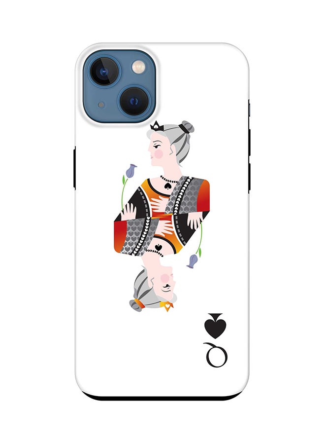 Tough Pro Series Case for Apple iPhone 14 Plus Case Dual Layer hybrid PC & TPU Customized Mobile Cover Shield with inner TPU protection Matte Finish - Queen Of Spades
