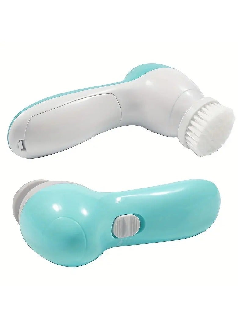 ORiTi فرشاة تنظيف الوجه الكهربائية 7 في 1، مقشر للوجه، مقاوم للماء IPX 6، منظف دوار للتقشير والتدليك والتنظيف العميق للنساء والرجال مع 7 رؤوس فرشاة - Image 5