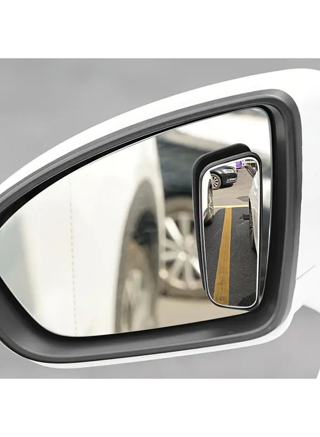 2 Pack Blind Spot Mirrors Wide Angle Adjustable Car Side View Mirror Curved Design HD Flat Lens Easy Installation Enhances Visibility Safety for Most Vehicles Car Accessories Driving Rear View Mirror - Image 5