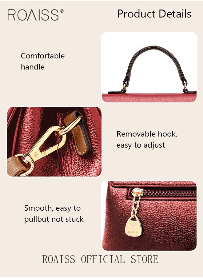 roaiss - Women Shoulder Crossbody Bag Large Capacity Compact and Exquisite Women Handbag - Image 1