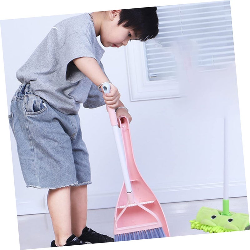 Kids Cleaning Toy Set Mini Broom and Dustpan for Pretend Play Learning Responsibilities - Image 3