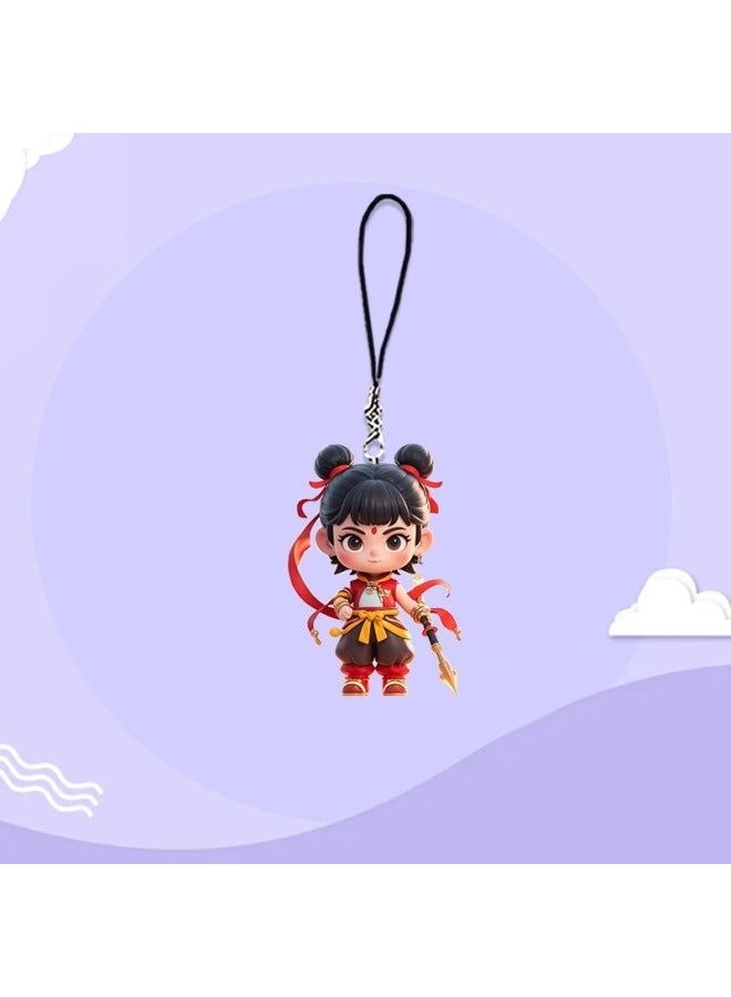 Lotus Cake CP Pendant Which 2 Devil Boy Sea Cartoon Animation Cute Pendant Which Ao Bing Schoolbag Pendant-High:Popular Mobile Phone Chain For The Back-to-school Season-n3 Model  - Image 2