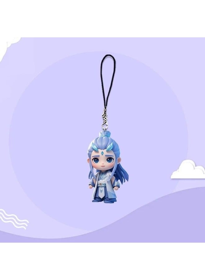 Lotus Cake CP Pendant Which 2 Devil Boy Sea Cartoon Animation Cute Pendant Which Ao Bing Schoolbag Pendant-High:Popular Mobile Phone Chain For The Back-to-school Season-n3 Model  - Image 3