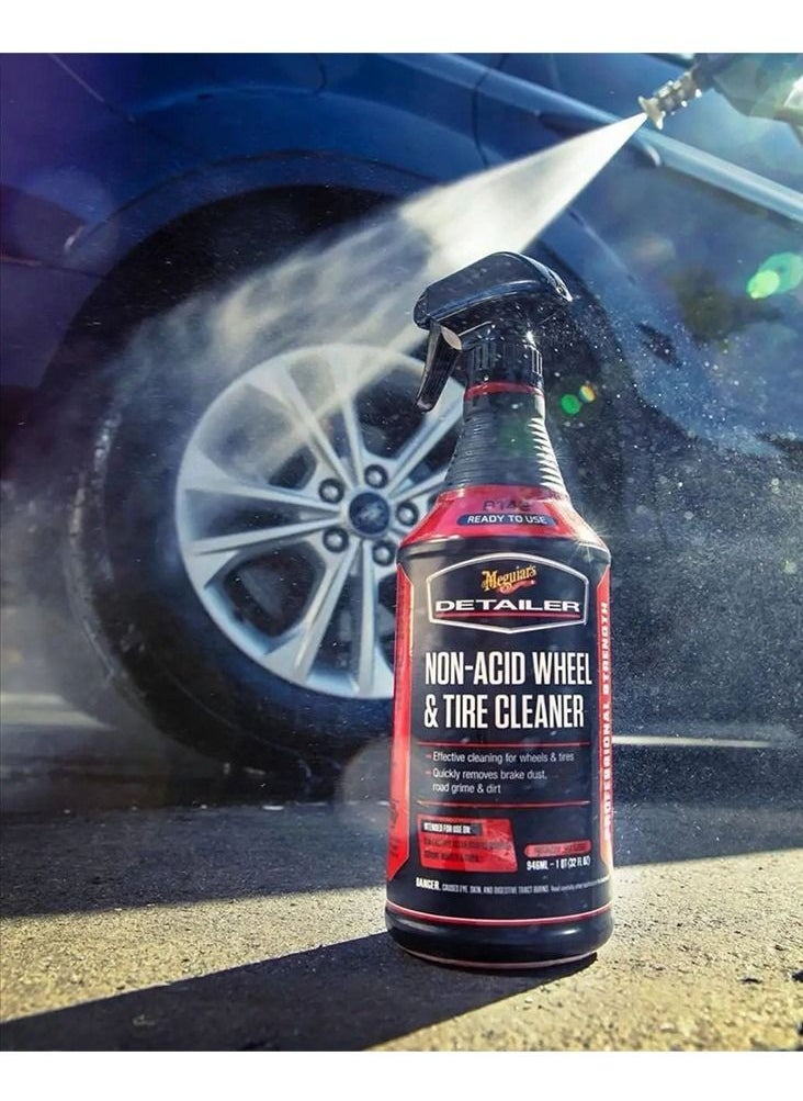 Meguiar's - DRTU14332 Detailer Non-Acid Wheel & Tire Cleaner 946ml (D143) - Image 1