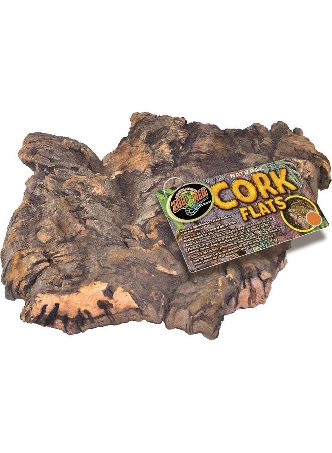 زوو ميد Zoo Med (عبوة من قطعتين) من لحاء الفلين الطبيعي المسطح، صغير - Image 2