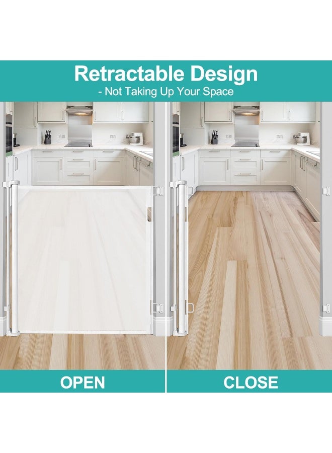 BETERTEK 42 Inch Extra Tall Retractable Baby Gates - Image 5