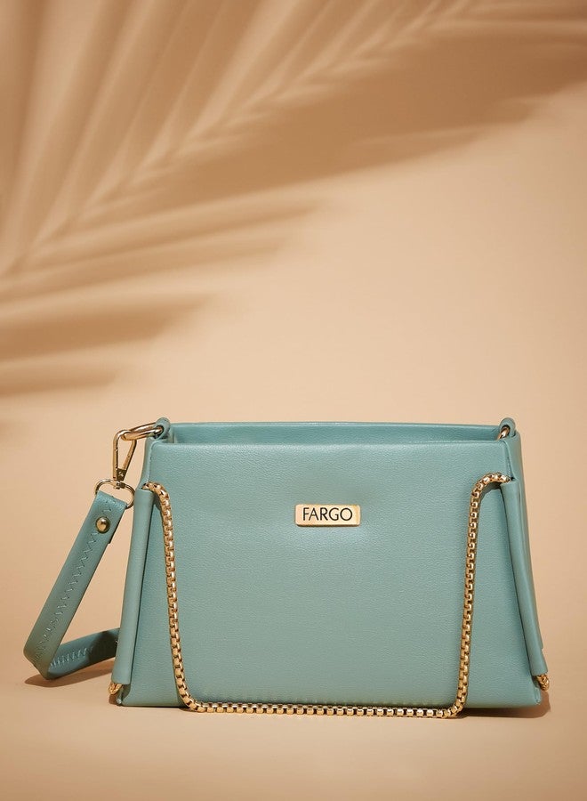 Fargo PU Women's Bucket Sling Bag (Green) - Image 3