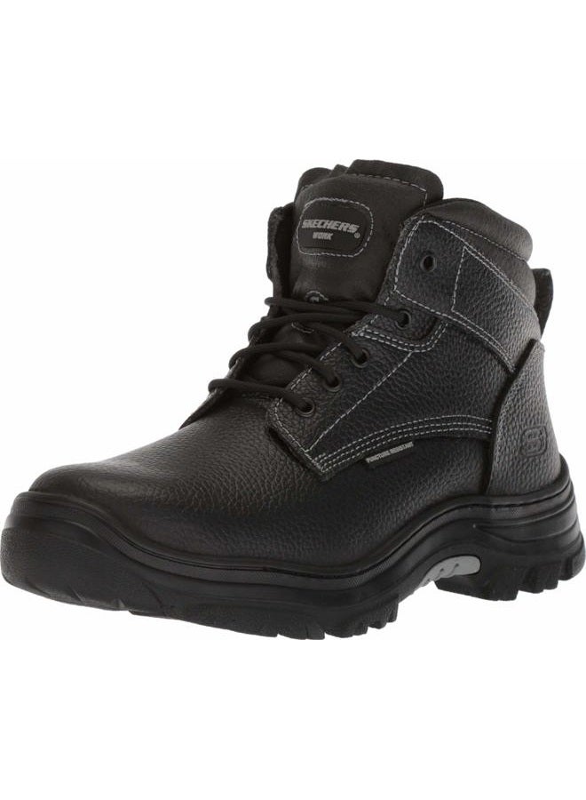 SKECHERS Men's Burgin-Tarlac Industrial Boot, Black, 10 Wide - Image 1