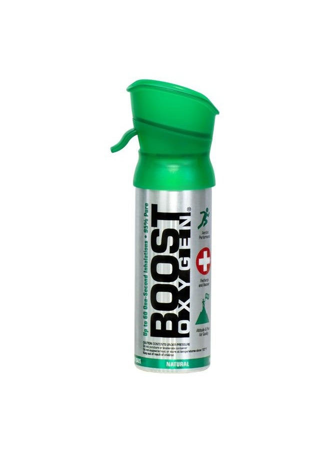 BOOST OXYGEN Pocket Size Natural 3L Canister | Respiratory Support for Aerobic Recovery, Altitude, Performance & Health (1 Pack)  - Image 1