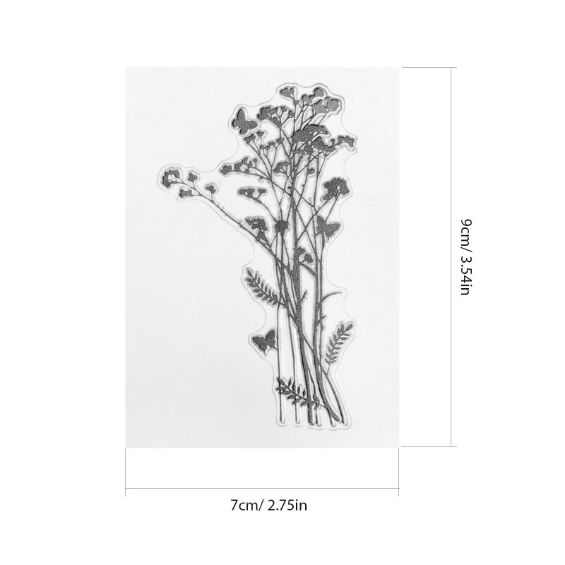 Decorative Transparent Stamps Clear For Holiday Cards And Gift Tags 4Set - Image 2