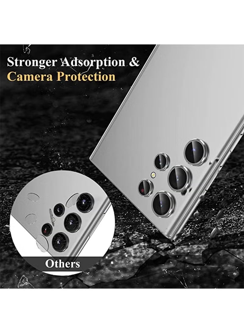 Avocase Camera Lens Glass Protector With Ring For Samsung Galaxy S26 Ultra, Case Friendly, Ultra-thin 9H Tempered Glass, Scratch-Resistant, Individual Lens Protector Easy Installment, 1 Set-Silver Ring - Image 5