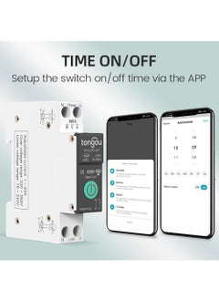 tongou TUYA WiFi MCB Smart Circuit Breaker Over Current Under Voltage Protection With Metering 1-63A Wireless Remote Control Switch  - Image 2