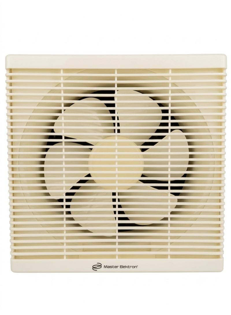Master Elektron ME-EX30 40W Exhaust Ventilation Fan, 30 cm, 1250 RPM, Quiet Operation, Energy-Efficient, for Bathroom and Kitchen, Off White