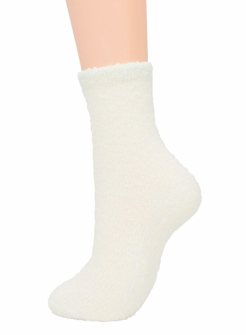 7 أزواج من جوارب الشتاء النسائية ناعمة ورقيقة ومريحة للنوم مصنوعة من الفليس مضادة للانزلاق دافئة من الميكروفايبر هدايا منزلية للنساء - Image 2