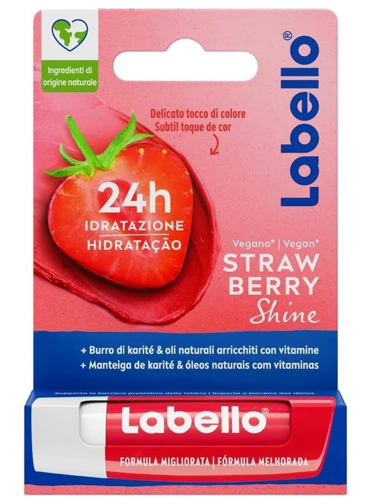 Labello 24H Moisturize Lip Care Strawberry Shine 4.8g (Pack of 6) - Image 2