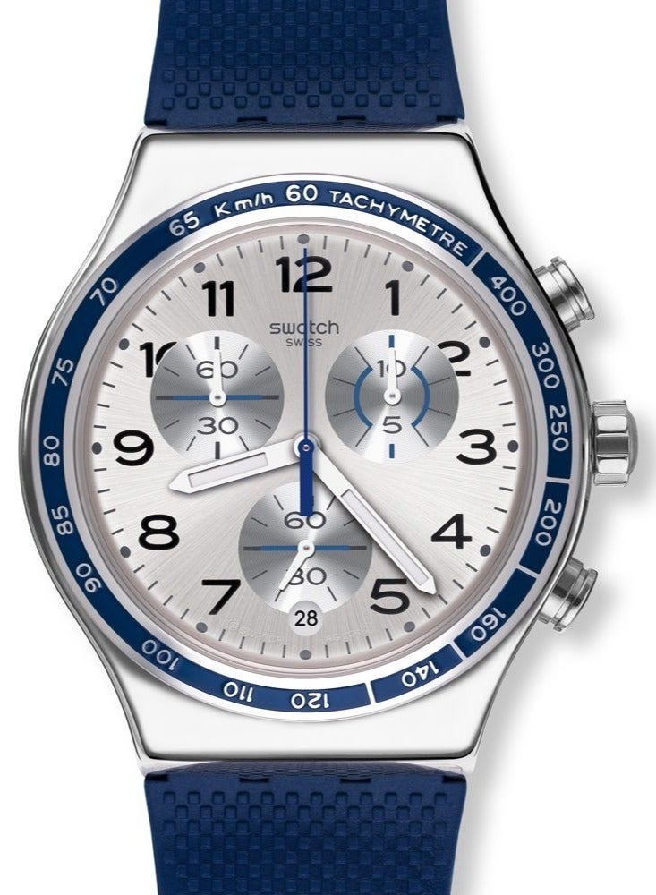 Swatch Unisex Frescoazul Quartz Movement Water Resistant Wrist Watch - 43 Mm - Image 1