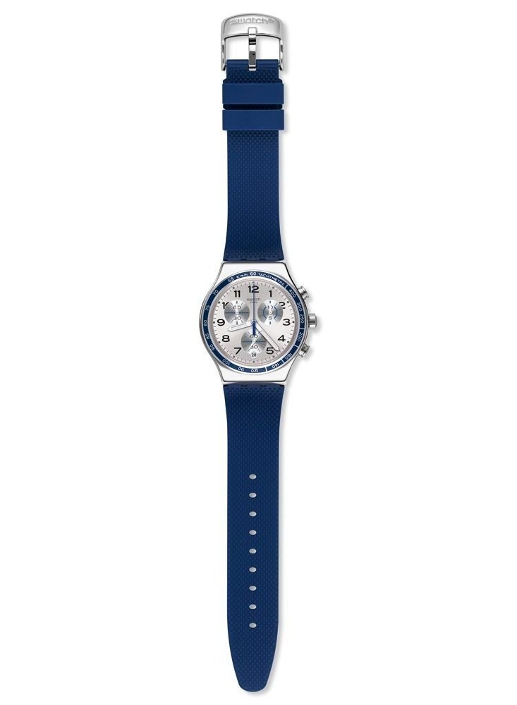 Swatch Unisex Frescoazul Quartz Movement Water Resistant Wrist Watch - 43 Mm - Image 2