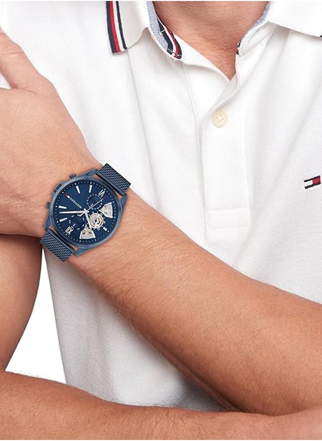 TOMMY HILFIGER TOMMY HILFIGER ROUND ANALOG MEN'S BLUE CASE WATCH - 1710648  - Image 4